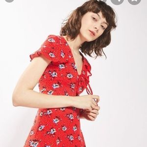 Topshop Floral Tea Dress